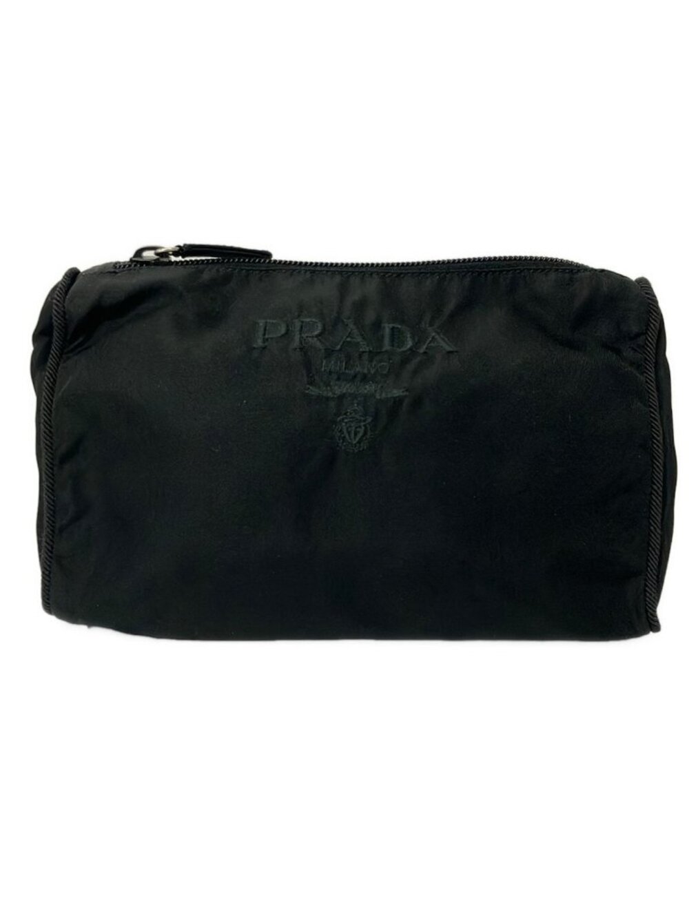 Prada Pouch Black Embroidery